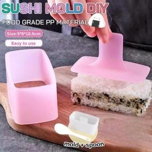 Sushi Mold Rice Ball Mold Rice Ball Triangle Maker Food Press Triangular Sushi Maker Non-Sticky Smooth Kitchen Accessories