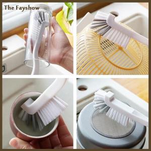 [The Fayshow] แปรงแก้วแบบแคบด้ามจับยาวแปรงขนาดเล็กสำหรับตู้ปลาหลอดสำหรับขวดนมขวดนมเด็กทารกแปรงทำความสะอาดเครื่องมือในครัว