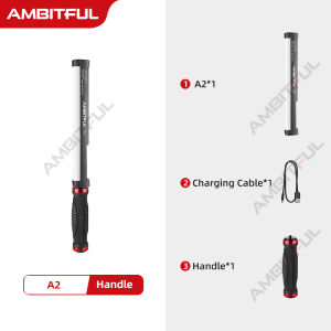 AMBITFUL A2  RGB Tube Light Fill Light Tube 2500-8500K CRI 95+ TLCI 97+Bluetooth Built-in APP Lithium Battery Magnetic Function