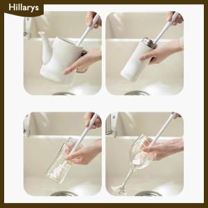 [Hillarys] Cốc làm sạch bàn chải dài xử lý chai làm sạch Silicone chai sữa ly rượu cốc sạch hộ gia đình thủy tinh cà Phê Cốc ấm trà bàn chải