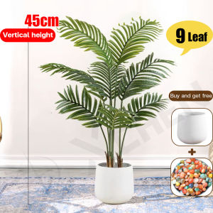 🎍Free flower pots🎍Artificial plants big size 24pcs 95CM Tall Plants Artificial Palm Leaves Leaf Banyan Ficus Fake Ficus Lyrata Tree Living Home Decor Photography props tropical plastic fake plants