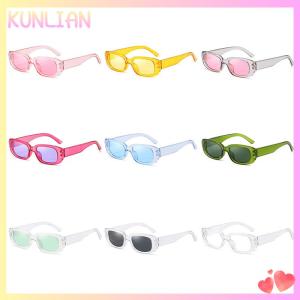 [KUNLIAN] Fashion Sunglasses Women Rectangle Shades Vintage Sun Glasses Men Designer Newest Female Eyewear Trendy Festival Party