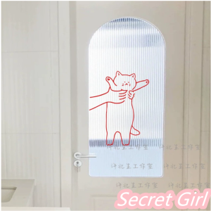 Pick Up The Cat☸Carved Stickers☸Best for Pet&Paw and Milk Tea Store Shop Mall Supermarket Company Organization Personal Renovation&Decoration Glass Window Door Car Bedroom Living Room Sliding Kichen Door Mirror Cabinet Toilet Decorative Innovation DIY