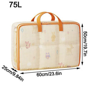 EUNICE PVC Quilt Storage Bag Transparent Foldable Cabinet Clothes Dustproof Waterproof Organizer棉被袋