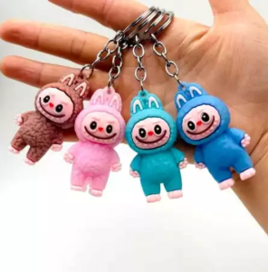 [ COD ] Gantungan Tas Keychain Labubu Fullbody Super Lucu Unik GantunganKunci Boneka Viral