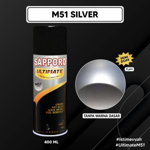 Sapporo Ultimate M51 Silver / Sapporo Ultimate / Cat Semprot / Cat Aerosol Terbaik / Sapporo Spray / Sapporo