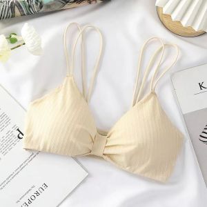 GanLai Women Bra Bow Smear Bra Beautiful Back Strap Wrapped Chest No Steel Ring Girl Bra Thread Bottom Underwear for Women