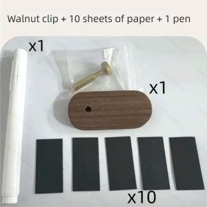 LUXERY Mini Price Display Sign Walnut Wood Decorative Price Tag Stands  Label Display Board  Props