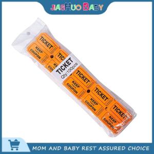 JiaShuo Baby Toy ตั๋วจับฉลาก100ชิ้นสำหรับม้วนลอตเตอรีของป้ายกระดาษแผ่นเดียวสำหรับกิจกรรมดื่มกิจกรรมจับฉลากฉลองตั๋วกิจกรรม