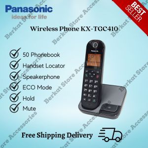 Telpon/Telephone/Telepon Wireless Panasonic KX-TGC410 (1Handset) Hitam