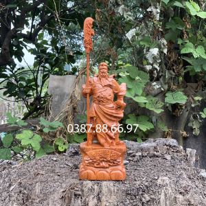 Tượng quan công đế chữ gỗ hương cao 20--60cm cực đẹp