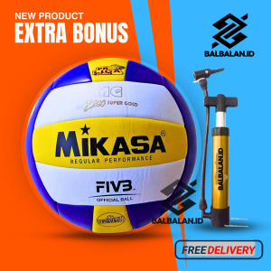 Bola Voli Mikasa Murah Original MV 2200 Super Gold Empuk Tidak Sakit Di tangan