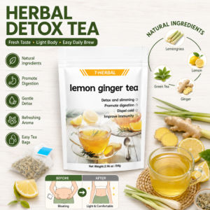 🍋 Lemongrass Tea Ginger Lemon Tea Herbal Beverage Daily Wellness Drink Refreshing Herbal Infusion for Men Women Adults Natural Aroma Tea Blend Hot Cold Serving Tea