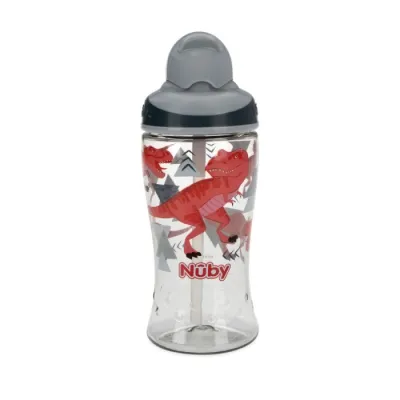 Nuby 360ml Sport Bottle Flipit - Botol Minum Anak (Trex)