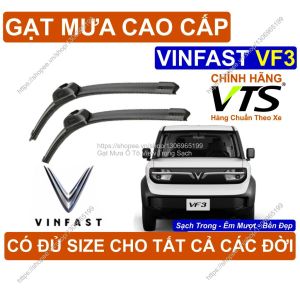 Gạt Mưa Kính Lái Cao Cấp Vinfast VF3 Cặp G.ạt Mưa Kính Lái Vinfast VF3 Có Đ.ủ Size Cho C.ác Đời Xe Vinfast VF3
