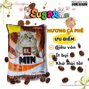 Cát vệ sinh cho mèo MIN Ngân Hà 8L túi 3.6kg Cát vệ sinh cho mèo khử mùi vón cục túi 8L  - Bình Dương