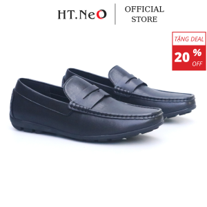 Giày Moccasin - Giày Tây Lười Nam HT.NeO Da Bò êm mềm GN - 003