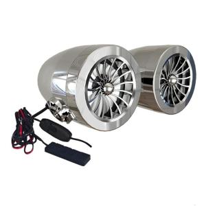 Motorcycle Sound System With USB Charging Port Waterproof Speaker For Bike Electric Vehicle Easy Installation ABS Design