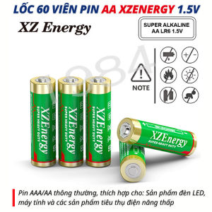 Lốc 60 Viên Pin Tiểu AA - XZEnergy Carbon | Dòng Mạnh – Không Rò Rỉ – Phù Hợp Điều Khiển & Đồ Chơi