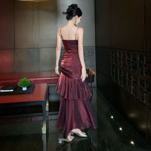 Công chúa nàng tiên cá viền lá sen cao cấp thanh lịch Sling ĐầM Dạ HộI Tiệc Cocktail sinh nhật Ăn mặc