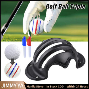 Golf Ball Alignment Tool Golf Ball Triple Track Line Marker Template Golf Scriber Putting Positioning Aids Golf Sport Accessories