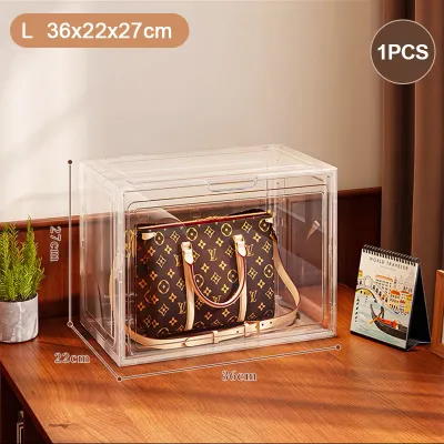 XMVP Kotak Penyimpanan Akrilik Display Box/Tas Transparant/Transparent Storage/Acrylic Akrilik/Tempat Tas Bag Box Penyimpanan Organizer Box