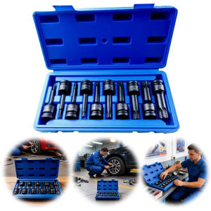 Durable Impact Hex Socket Bit with Extended Length for Hard-to-Reach Fasteners and Power Tools