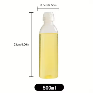 6Pcs 300/500ML Oil Bottle/Plastic Condiment Squeeze Bottles/Kitchen Ketchup Salad Olive Oil Bottles