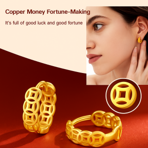 Inviting wealth to transit earrings light luxury