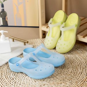 รองเท้าผู้หญิง กันกระแทกและเงียบ รองเท้าลําลอง ไม่มีกลิ่น ทนต่อสิ่งสกปรกและทําความสะอาดง่าย/รองเท้าชายหาดที่เป็นมิตรต่อสิ่งแวดล้อมสําหรับผู้หญิง รองเท้าแตะเจลลี่กันลื่น