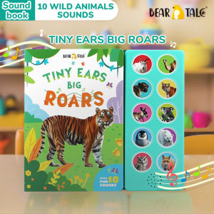 BEAR TALE หนังสือเสียงปุ่มสำหรับเด็กอายุ 0-3 ปี หนังสือการศึกษาปฐมวัยพร้อมสัตว์ป่า หนังสือเสียงสำหรับเด็ก 10 หน้า