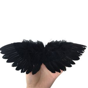 MUMU Doll Decoration Birthday Gift Hanging Ornements Mini Feather Doll Clothes Wing Valentines Day Angel Wing
