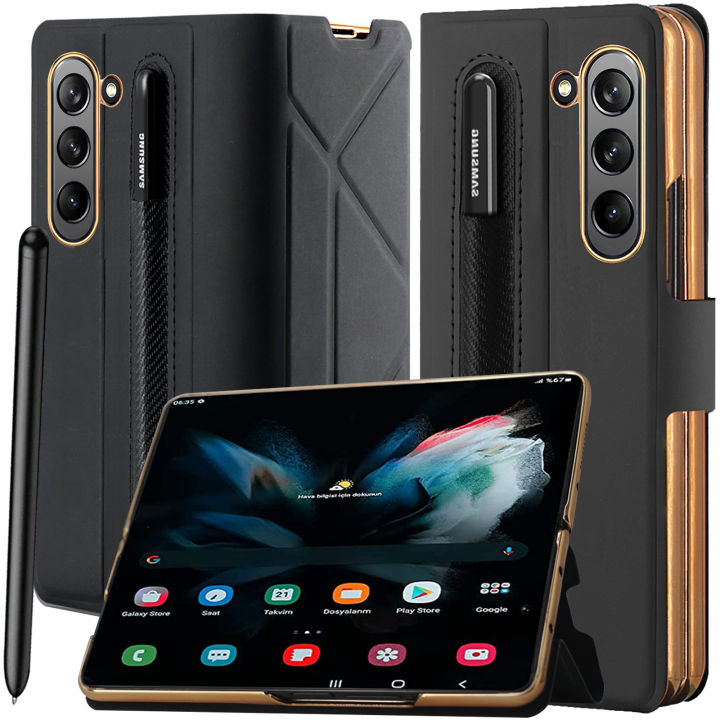 Miimall Compatible Samsung Galaxy Z Fold 5 Case with S Pen Holder