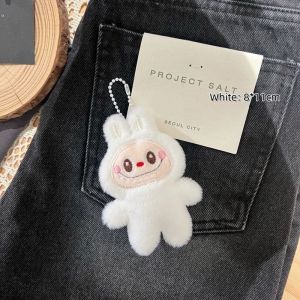 COD Cartoon Cute Labubu Plush Doll Keychain-Girls Backpack Decoration Pendant- High Quality Uniqu