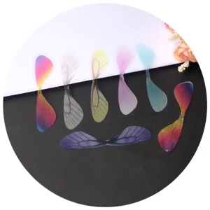 Fashion for Butterfly Wings Charms Dragonfly Wings for DIY Making Earrings Pendants Hair Headband Decoration Gif
