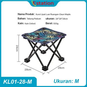 Estation - Kursi Lipat Outdoor Serbaguna Bangku Lipat Portable Kursi Lipat Mancing