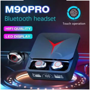 PROMO VAORLO TWS Earphone Bluetooth Headset Gaming Super Full Bass HIFI LED Type C 1200mAh M90 Pro