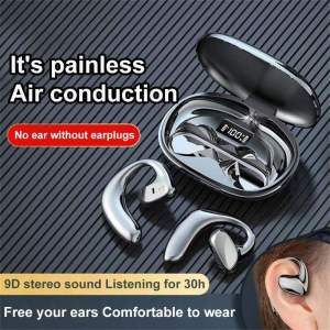 ♥ SPLAY Shipping+Ready Stock ♥ Bluetooth Headphones Air Conduction Wireless Headphones 9D StereoHeadset Waterproof With Mic Hands-free Earbuds For Xiaomi