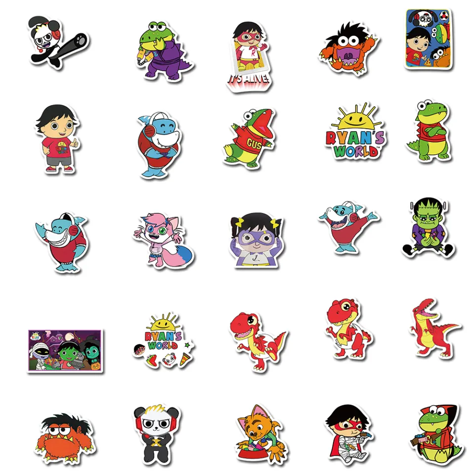 50pcs Ryan's World Sticker Waterproof graffiti stickers for DIY