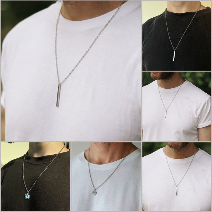 Long on sale men necklace