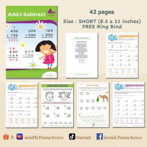 GRADE 4 MATH (Worksheets / Workbooks)