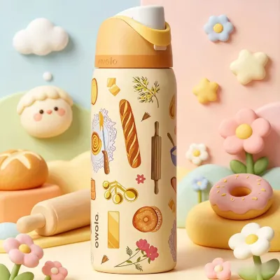 SG[100% Authentic] Owala FreeSip Insulated Stainless Steel Water Bottle with Straw Sports 24Oz/32Oz With Locking