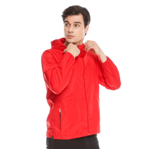 Saiber Jaket Olahraga Pria Parasut Poliester Anti Sinar UV Warna Kuning