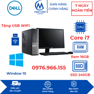 Bộ máy tính để bàn Dell Core i7 intel 4th máy tính đồng bộ dùng dự án văn phòng học tập giải trí sản phẩm trọn bộ đầy đủ