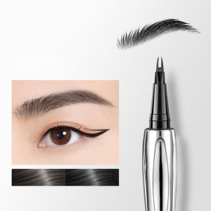 【Distinctive Wild Brow】Dual-ended Brow Pencil Waterproof Natural Lower Lashes Multi-functional Easy to Use Eyebrows/Eyelashes/Hairline Beginner Essential Make-Up双头眉笔