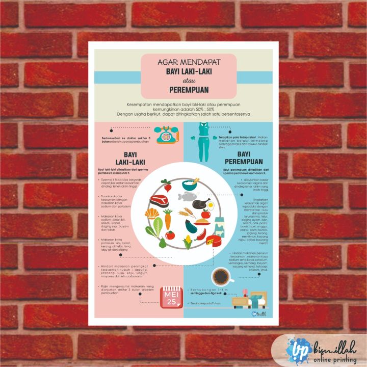 Poster Kebidanan Agar Mendapatkan Bayi Laki atu Perempuan
