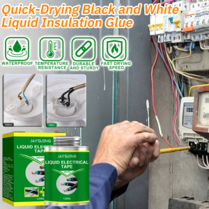 Liquid Electrician Insulation Tape Twocolor Waterproof Connector Protection Ulating Tape Quick Dry For Wire Cable Repair Sealing Paste速干黑白双色液体绝缘胶