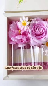 [HỎA TỐC HCM] [Quà Tặng 20/10] Hộp Qùa Hoa Sweet Love đựng tiền kèm đèn LED & thiệp–Quà tặng mẹbạn gái sinh nhật8/3