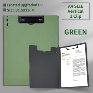 Clipboard Folder A4 Document Storage Folder A4 Case File Clip Board with Cover 23x31.5cm