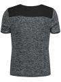 Marled Cowl Neck T-shirt. 